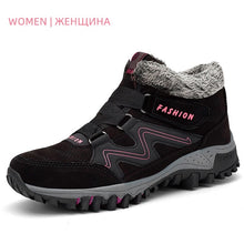 Load image into Gallery viewer, 2019 Men Boots High Quality Winter Fur Warm Ankle Snow Boots Men Winter Rubber Work Boots Men Sneakers