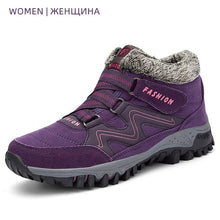 Load image into Gallery viewer, 2019 Men Boots High Quality Winter Fur Warm Ankle Snow Boots Men Winter Rubber Work Boots Men Sneakers