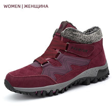 Load image into Gallery viewer, 2019 Men Boots High Quality Winter Fur Warm Ankle Snow Boots Men Winter Rubber Work Boots Men Sneakers