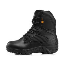 Load image into Gallery viewer, Military Tactical Mens Boots Special Force Leather Waterproof Desert Combat Ankle Boot Army Work Shoes Plus Size 39-47