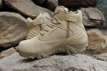 Load image into Gallery viewer, Military Tactical Mens Boots Special Force Leather Waterproof Desert Combat Ankle Boot Army Work Shoes Plus Size 39-47