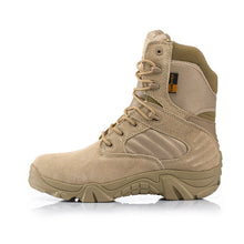 Load image into Gallery viewer, Military Tactical Mens Boots Special Force Leather Waterproof Desert Combat Ankle Boot Army Work Shoes Plus Size 39-47