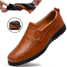 Load image into Gallery viewer, DEKABR Men Shoes Genuine leather Comfortable Men Casual Shoes Footwear Chaussures Flats Men Slip On Lazy Shoes Zapatos Hombre