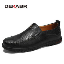 Load image into Gallery viewer, DEKABR Men Shoes Genuine leather Comfortable Men Casual Shoes Footwear Chaussures Flats Men Slip On Lazy Shoes Zapatos Hombre