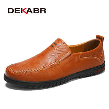 Load image into Gallery viewer, DEKABR Men Shoes Genuine leather Comfortable Men Casual Shoes Footwear Chaussures Flats Men Slip On Lazy Shoes Zapatos Hombre