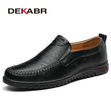 Load image into Gallery viewer, DEKABR Men Shoes Genuine leather Comfortable Men Casual Shoes Footwear Chaussures Flats Men Slip On Lazy Shoes Zapatos Hombre