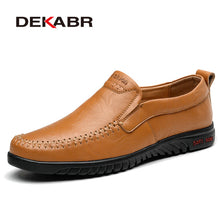 Load image into Gallery viewer, DEKABR Men Shoes Genuine leather Comfortable Men Casual Shoes Footwear Chaussures Flats Men Slip On Lazy Shoes Zapatos Hombre