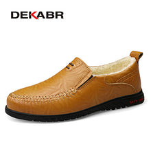 Load image into Gallery viewer, DEKABR Men Shoes Genuine leather Comfortable Men Casual Shoes Footwear Chaussures Flats Men Slip On Lazy Shoes Zapatos Hombre