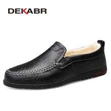Load image into Gallery viewer, DEKABR Men Shoes Genuine leather Comfortable Men Casual Shoes Footwear Chaussures Flats Men Slip On Lazy Shoes Zapatos Hombre