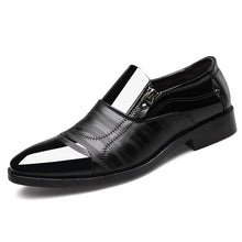 Load image into Gallery viewer, UPUPER Classic Business Men's Dress Shoes Fashion Elegant Formal  Wedding Shoes Men Slip On Office Oxford Shoes For Men Black
