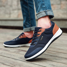 Load image into Gallery viewer, 2019 Autumn New  Men Shoes Lace-Up Men Fashion Shoes Microfiber Leather Casual Shoes Brand Men Sneakers Winter Men FLats