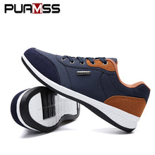 Load image into Gallery viewer, 2019 Autumn New  Men Shoes Lace-Up Men Fashion Shoes Microfiber Leather Casual Shoes Brand Men Sneakers Winter Men FLats